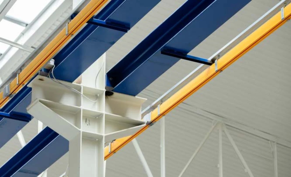 Overhead crane detail inside the hall
